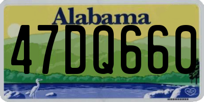 AL license plate 47DQ660