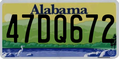 AL license plate 47DQ672