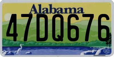 AL license plate 47DQ676