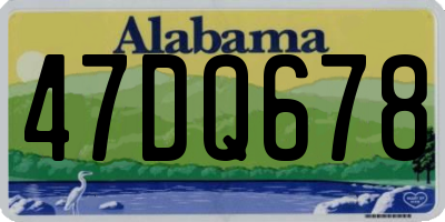 AL license plate 47DQ678