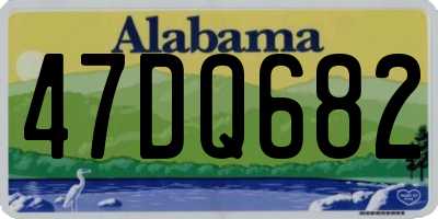 AL license plate 47DQ682