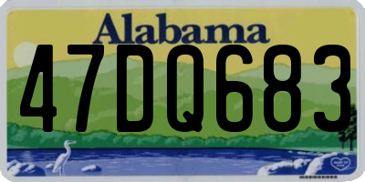 AL license plate 47DQ683