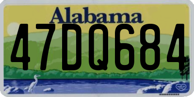 AL license plate 47DQ684