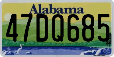 AL license plate 47DQ685