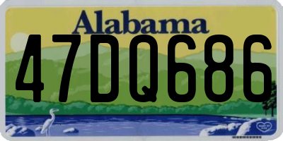 AL license plate 47DQ686