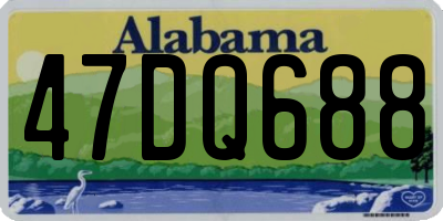 AL license plate 47DQ688