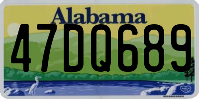 AL license plate 47DQ689
