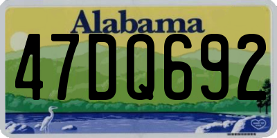 AL license plate 47DQ692