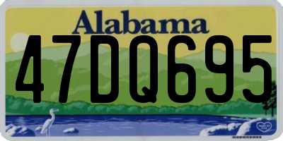 AL license plate 47DQ695