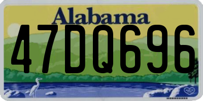 AL license plate 47DQ696