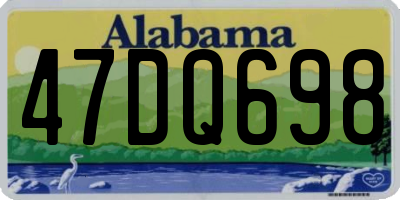 AL license plate 47DQ698