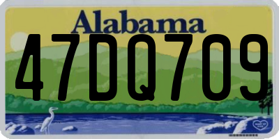 AL license plate 47DQ709