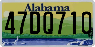 AL license plate 47DQ710