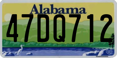 AL license plate 47DQ712
