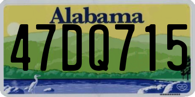 AL license plate 47DQ715