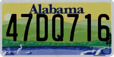 AL license plate 47DQ716