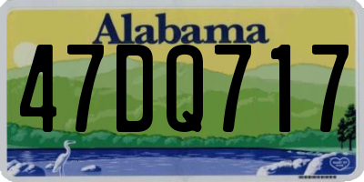 AL license plate 47DQ717