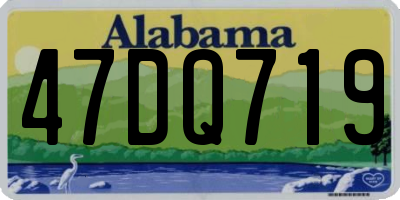 AL license plate 47DQ719