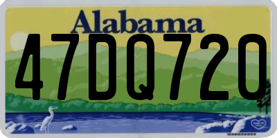 AL license plate 47DQ720