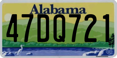 AL license plate 47DQ721