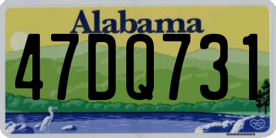 AL license plate 47DQ731