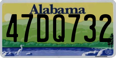 AL license plate 47DQ732