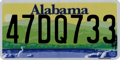 AL license plate 47DQ733