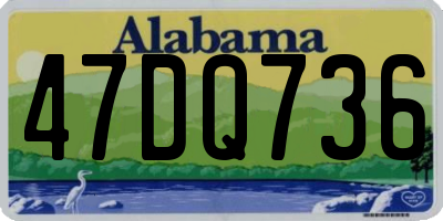 AL license plate 47DQ736