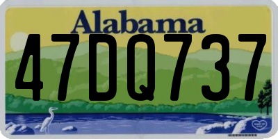AL license plate 47DQ737