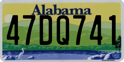 AL license plate 47DQ741