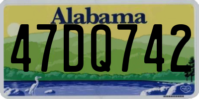 AL license plate 47DQ742