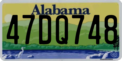 AL license plate 47DQ748