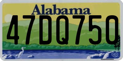 AL license plate 47DQ750