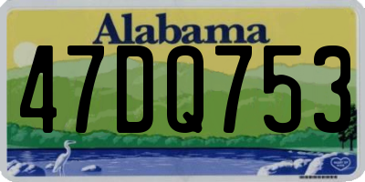 AL license plate 47DQ753