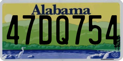 AL license plate 47DQ754