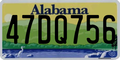 AL license plate 47DQ756