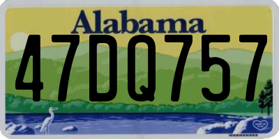 AL license plate 47DQ757