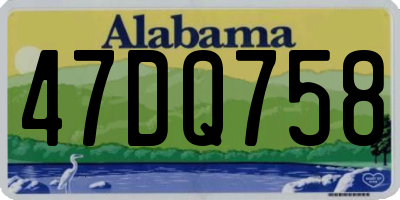 AL license plate 47DQ758
