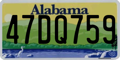 AL license plate 47DQ759