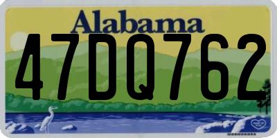 AL license plate 47DQ762