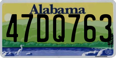 AL license plate 47DQ763