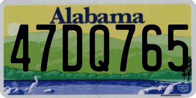 AL license plate 47DQ765