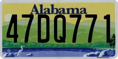AL license plate 47DQ771