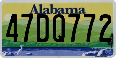 AL license plate 47DQ772