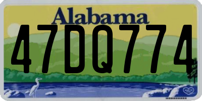 AL license plate 47DQ774