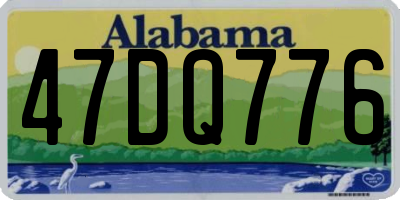 AL license plate 47DQ776