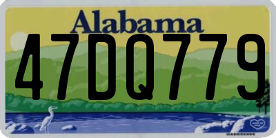 AL license plate 47DQ779