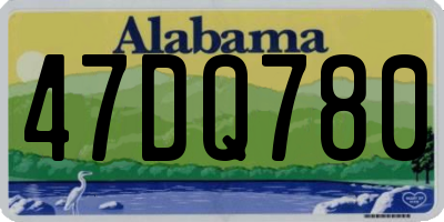 AL license plate 47DQ780