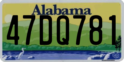 AL license plate 47DQ781