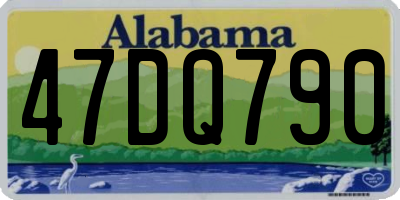 AL license plate 47DQ790